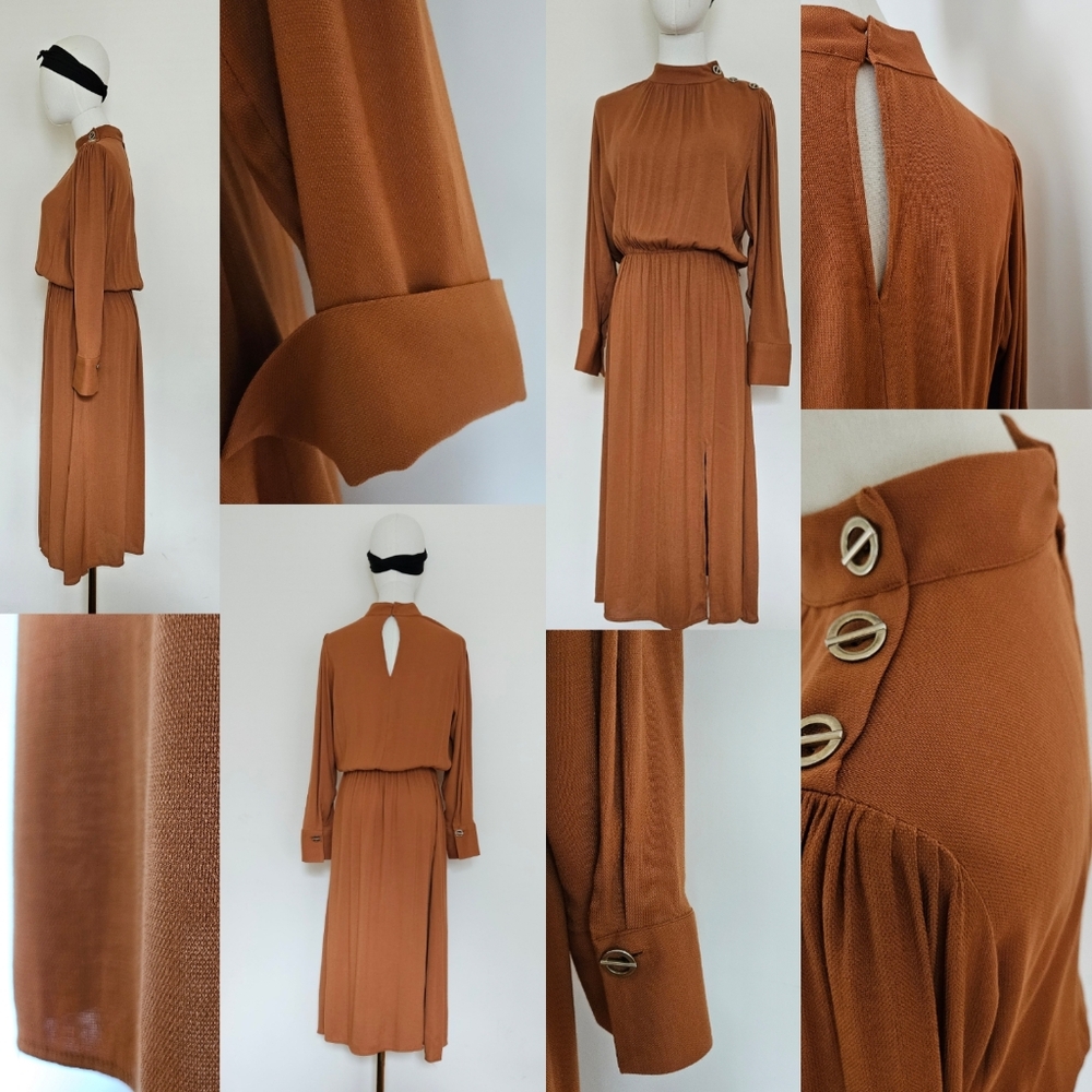 ZARA Midi Dress with Shoulder Details - Picture 12 of 13